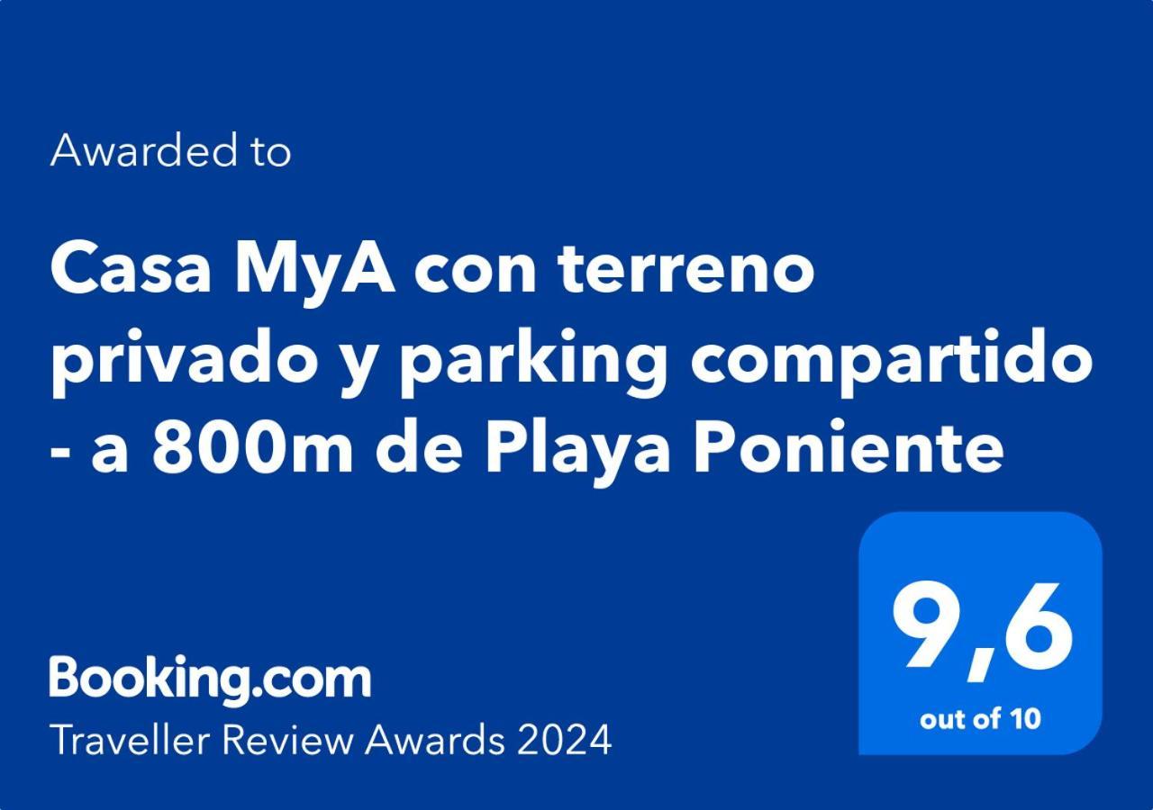 Casa Mya Con Terreno Privado Y Parking Compartido - A 800M De Playa Poniente Benidorm Exterior foto